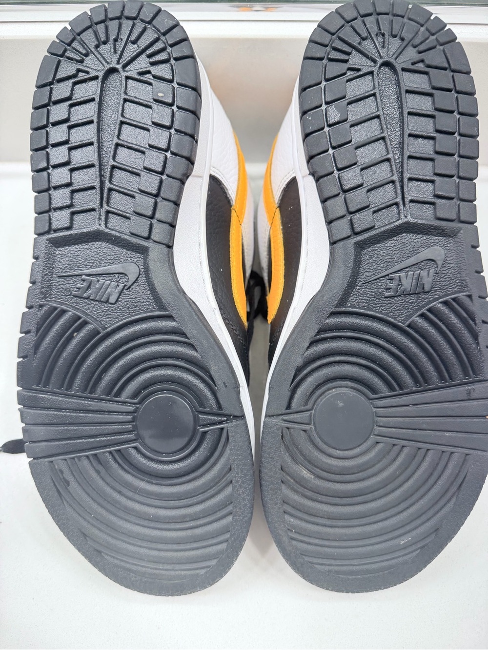 Nike Low-Top Athletic Sneaker - Black White Gold - Picture 12 of 13